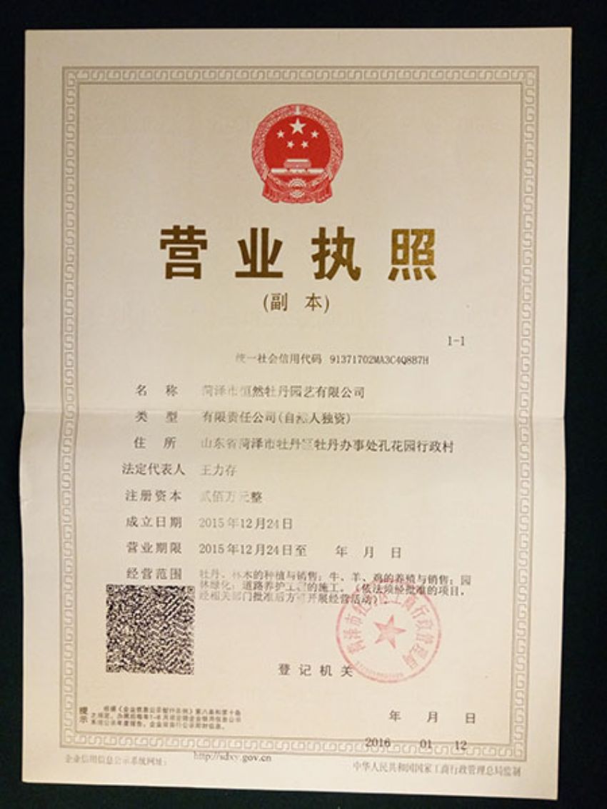 點擊查看詳細信息<br>標題：營業(yè)執(zhí)照 閱讀次數(shù)：1272